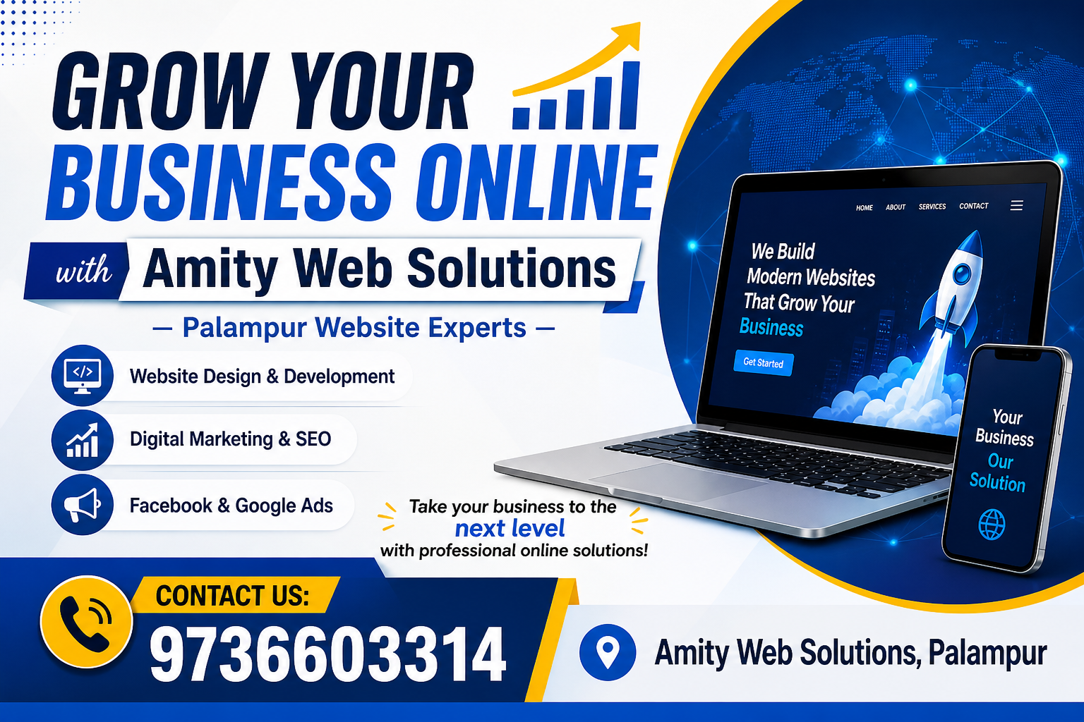 Amity Web Solutions: Website Design & Development Company in Palampur, Himachal Pradesh